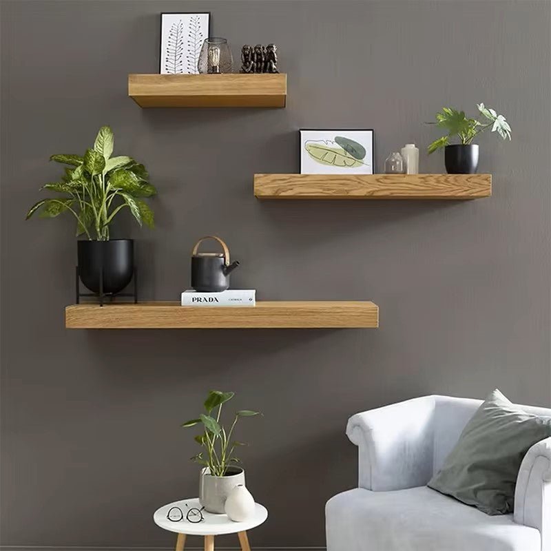 Étagère Murale - MagicShelf™ - Bois Naturel - Rangement Parfait