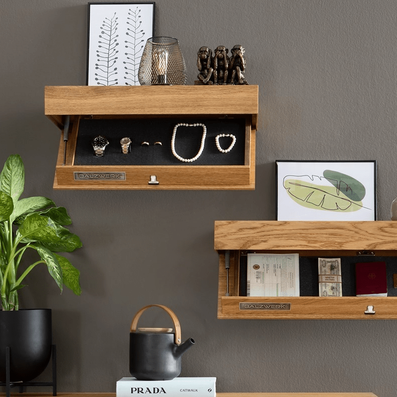 Étagère Murale - MagicShelf™ - Bois Naturel - Rangement Parfait