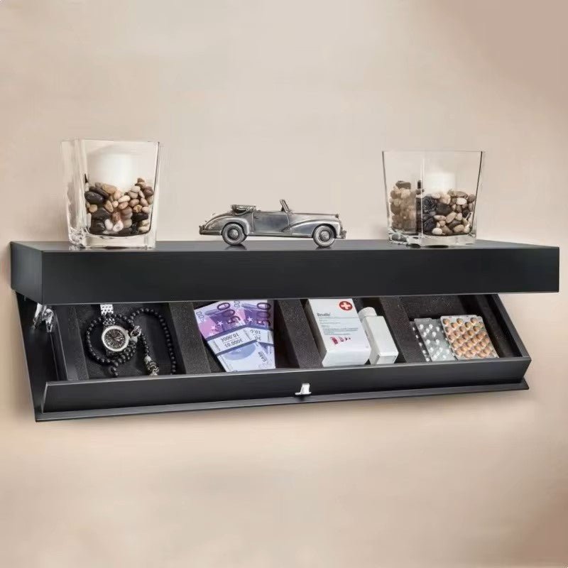 Étagère Murale - MagicShelf™ - Noir Mat - Rangement Parfait