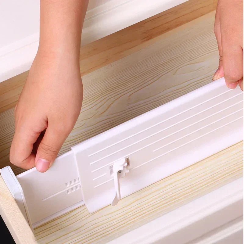 Séparateur de Tiroir - AdjustableDrawerDividers™ - Blanc - Rangement Parfait